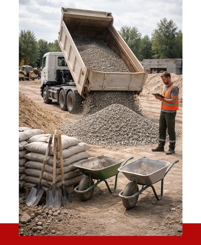 Доставка нерудных материалов в Елизове от 1215 руб. | ПРОНЕРУДЛзв