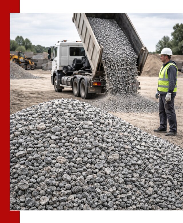 Доставка и продажа гранитного щебня фракции 5-20 в Елизове