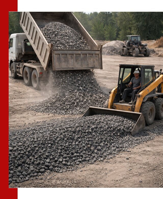 Гранитный щебень фракция 40-70 с доставкой в Елизове