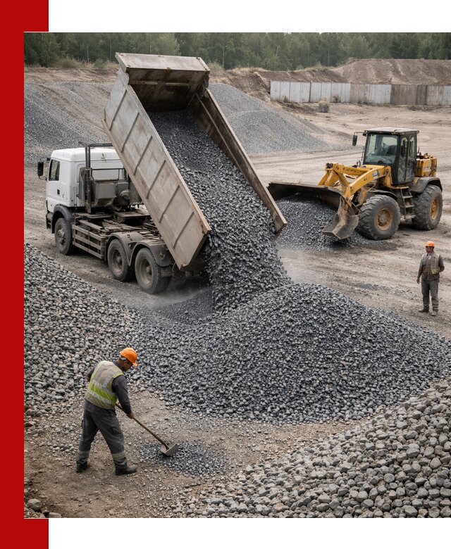 Щебень габбро-диабаз фр. 5-20 с доставкой в Елизове