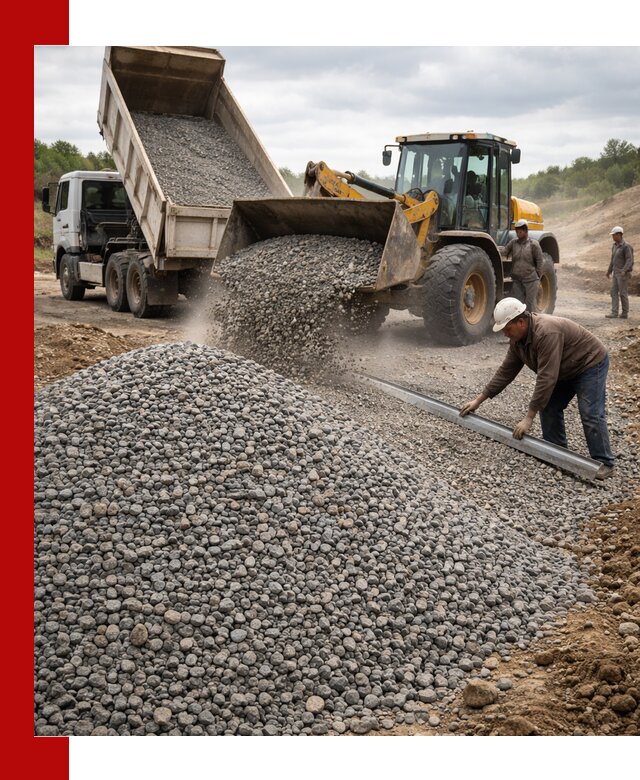 Гравийный щебень фракция 5-20 с доставкой в Елизове