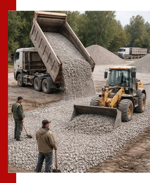 Купить гравийный щебень фракция 20-40 в Елизове с доставкой