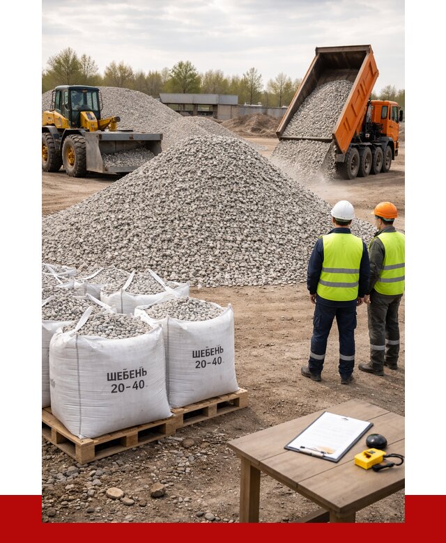 Известняковый щебень 20-40 в Елизове от 2127 р. ПРОНЕРУДЛзв