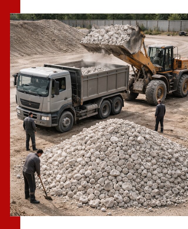 Известняковый щебень фракция 70–150 с доставкой в Елизове