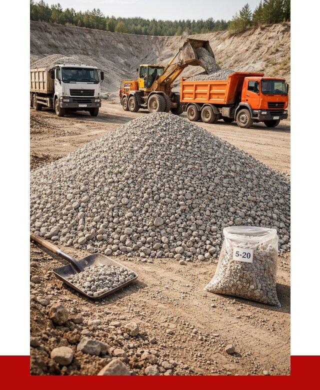 Доломитовый щебень фр. 5-20 в Елизове от 4254 р. | ПРОНЕРУДЛзв