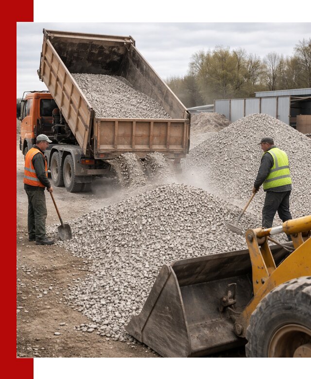 Доломитовый щебень фракции 5-20 с доставкой в Елизове