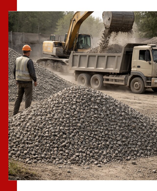 Шлаковый щебень фракция 5-20 с доставкой в Елизове