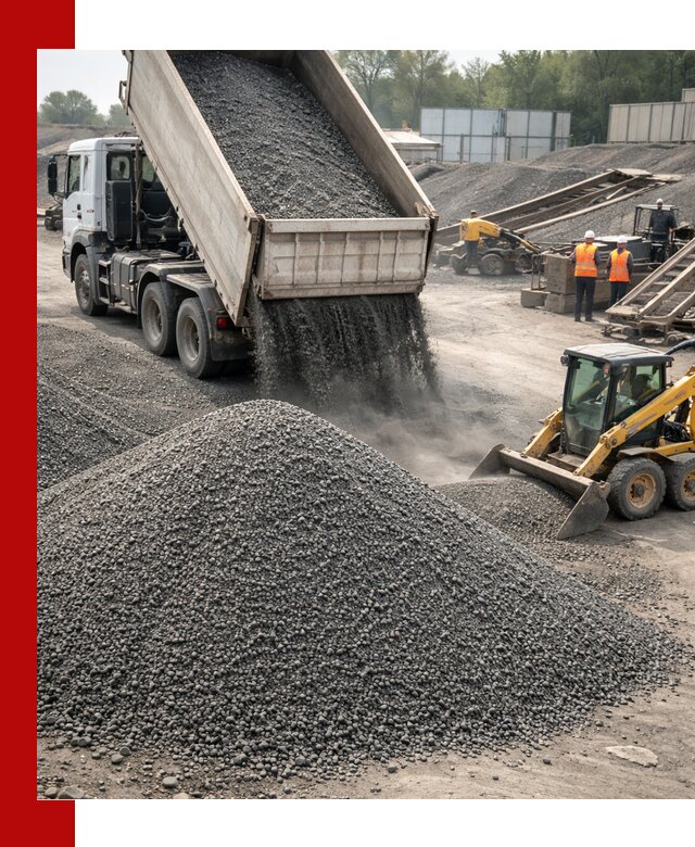 Вторичный щебень фракция 0–5 с доставкой в Елизове
