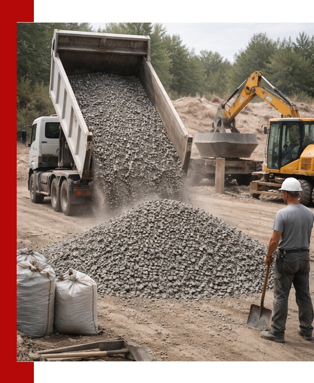 Доставка и продажа бетонного щебня в Елизове