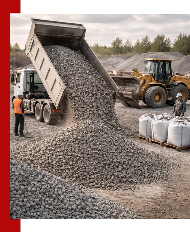 Бетонный щебень фракция 5–20 с доставкой в Елизове