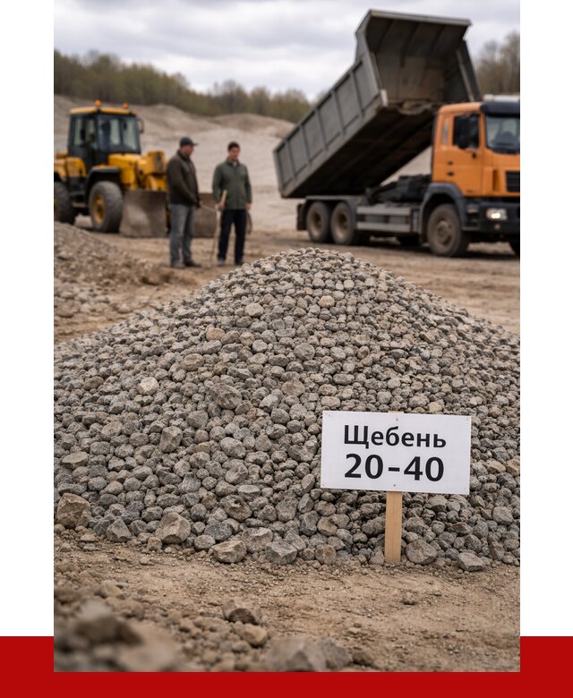 Бетонный щебень фракция 20-40 в Елизове от 2481 р. | ПРОНЕРУДЛзв