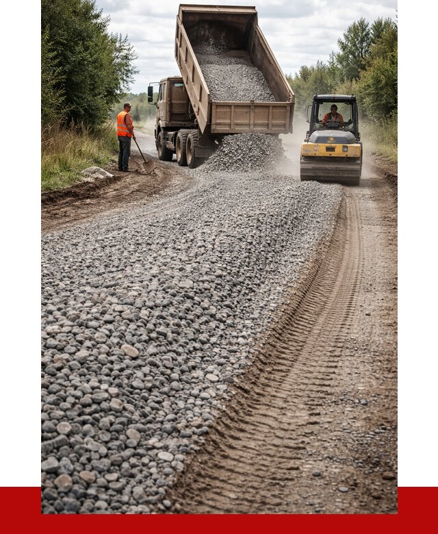 Щебень для отсыпки дороги в Елизове от 2735 р. ПРОНЕРУДЛзв