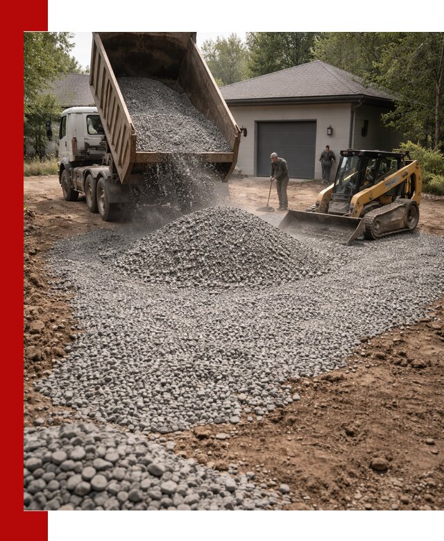 Щебень для парковки в Елизове: доставка и укладка качественного материала