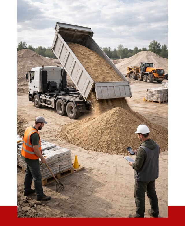 Карьерный песок с доставкой в Елизове от 3646 р. ПРОНЕРУДЛзв