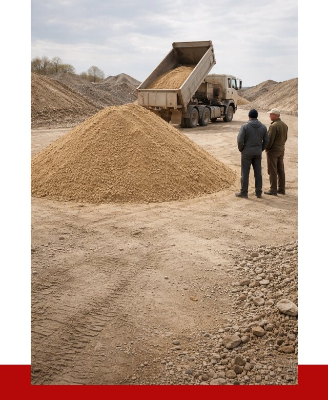 Карьерный песок крупнозернистый в Елизове от 8609 р | ПРОНЕРУДЛзв