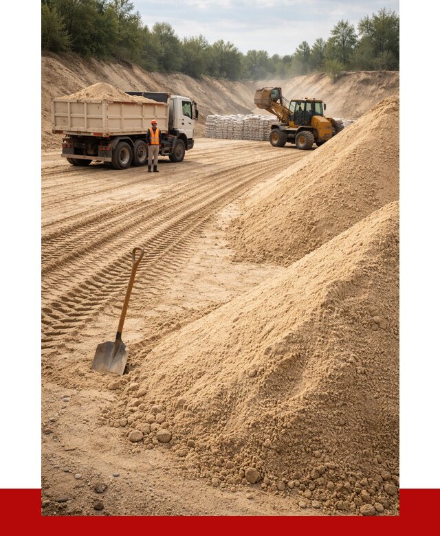 Карьерный песок мелкозернистый в Елизове от 9115 р. | ПРОНЕРУДЛзв