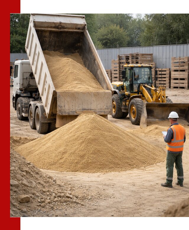 Доставка карьерного мелкозернистого песка в Елизове