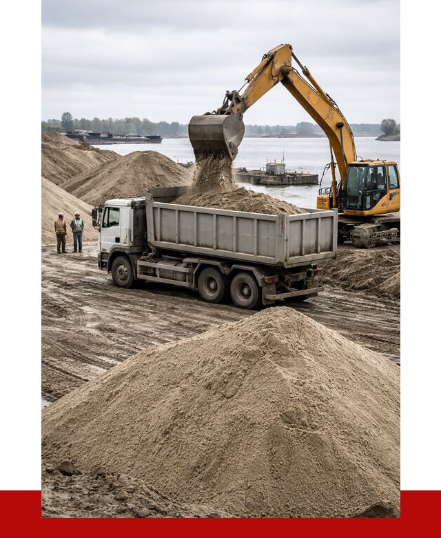 Купить речной песок навалом в Елизове от 1823 р., ПРОНЕРУДЛзв