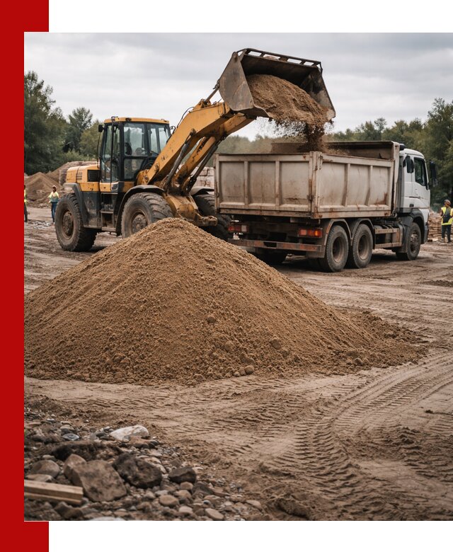 Доставка речного песка навалом в Елизове быстро и выгодно
