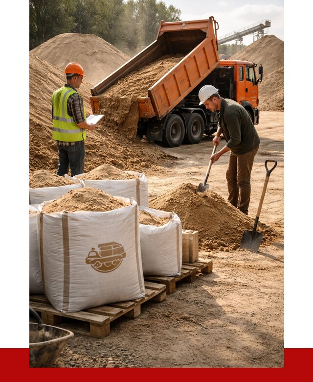 Строительный песок в Елизове от 2228 р. с доставкой, ПРОНЕРУДЛзв