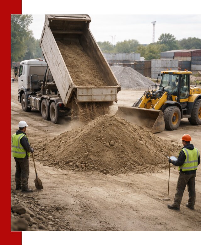 Доставка и продажа пескогрунта оптом и в розницу в Елизове