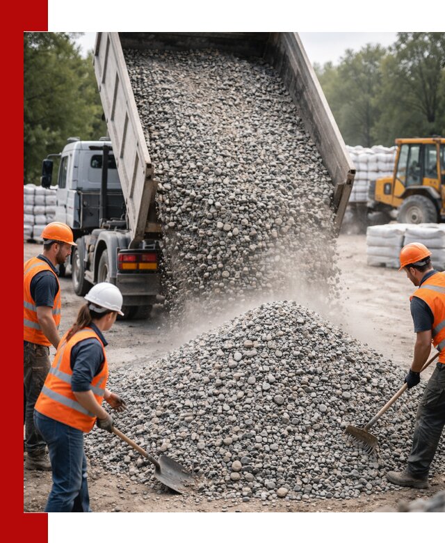 Доставка гравия и камня в Елизове оптом и в розницу