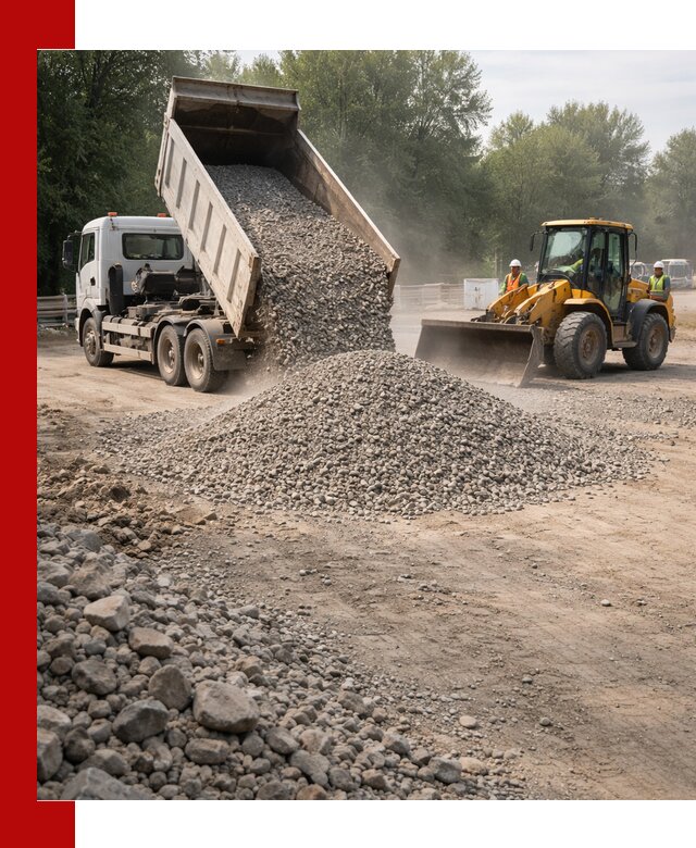 Гравий фракция 5–20 доставка в Елизове оптом и в розницу