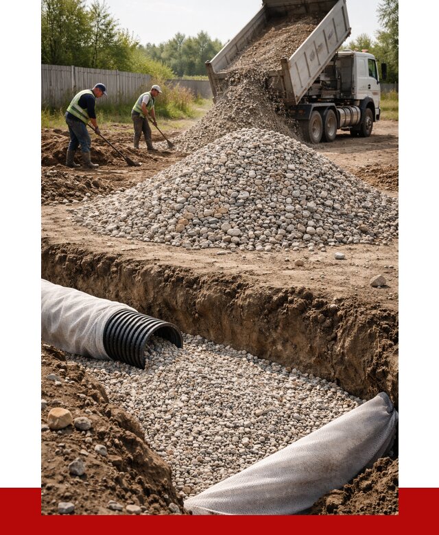 Гравий для дренажа в Елизове от 2228 р., доставка ПРОНЕРУДЛзв