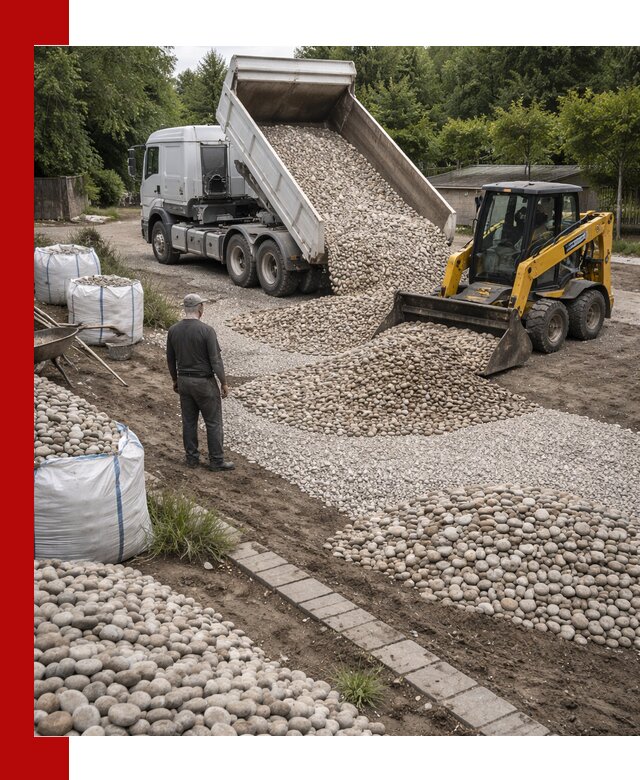 Доставка морской гальки оптом и в розницу в Елизове
