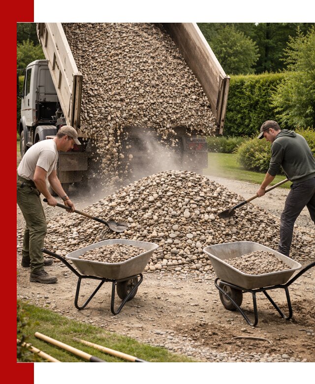 Доставка и продажа декоративной гальки в Елизове