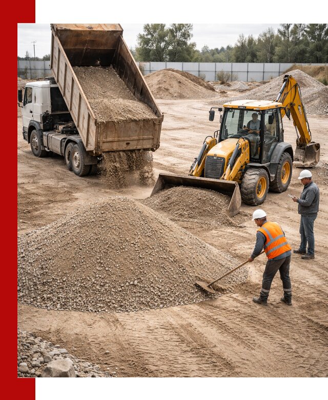 Поставка и доставка ПГС С4 в мешках и самосвалах в Елизове
