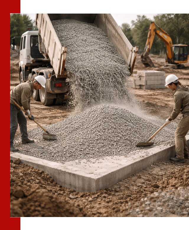 Доставка и продажа отсева для бетона в Елизове