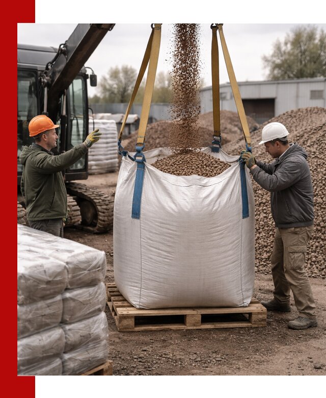 Керамзит в биг-бегах с доставкой в Елизове