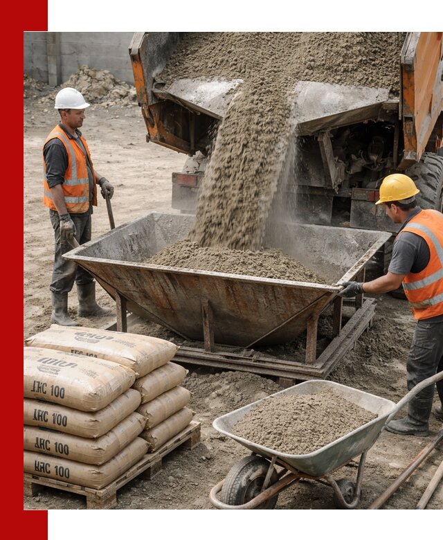 Доставка цементно-песчаной смеси М100 в Елизове