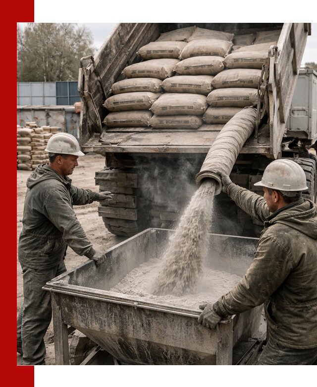 Доставка цемента М400 в Елизове оптом и в розницу