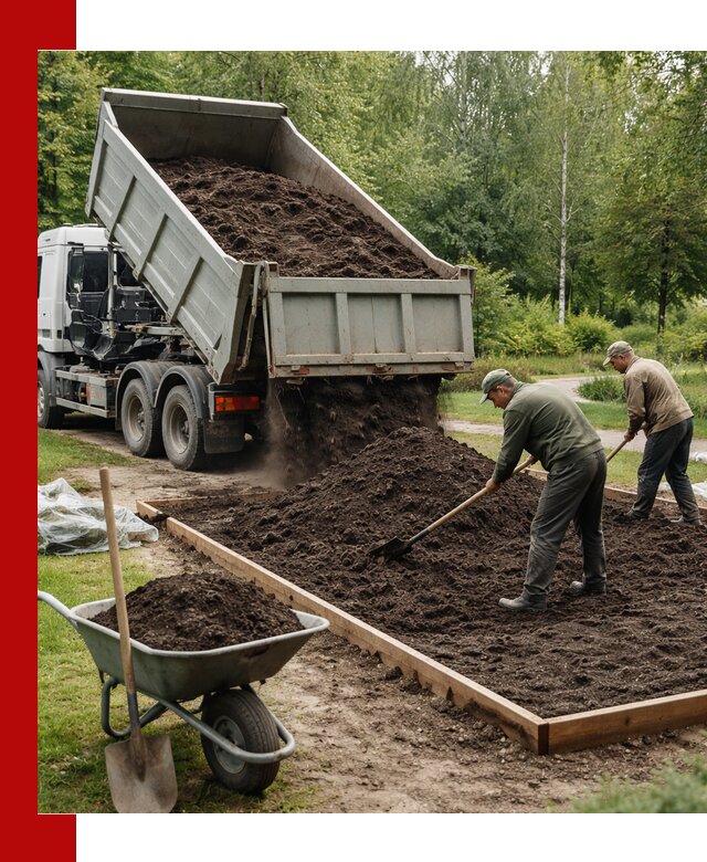 Доставка грунта для озеленения и благоустройства в Елизове