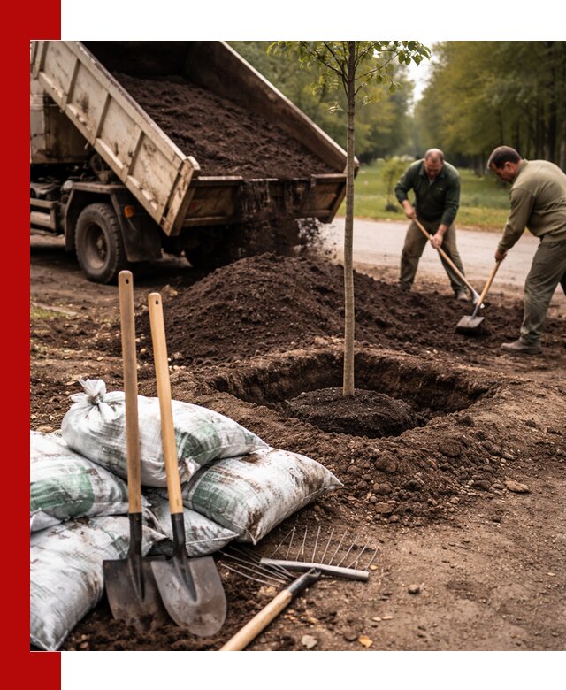 Грунт для посадки деревьев в Елизове — доставка и подготовка почвы