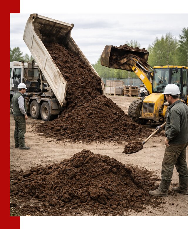 Доставка торфа оптом и в мешках в Елизове