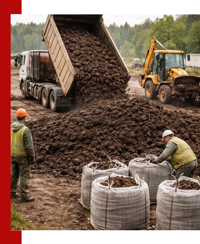 Доставка нейтрального торфа в Елизове оптом и в розницу