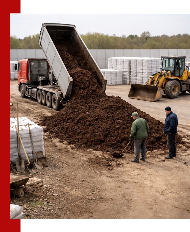 Доставка торфяных смесей оптом и в розницу в Елизове