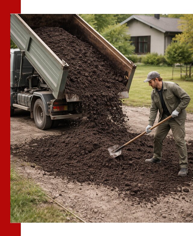 Чернозем для газона с доставкой в Елизове быстро и качественно