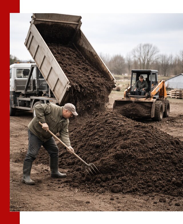 Доставка и продажа перегноя в Елизове быстро и дешево