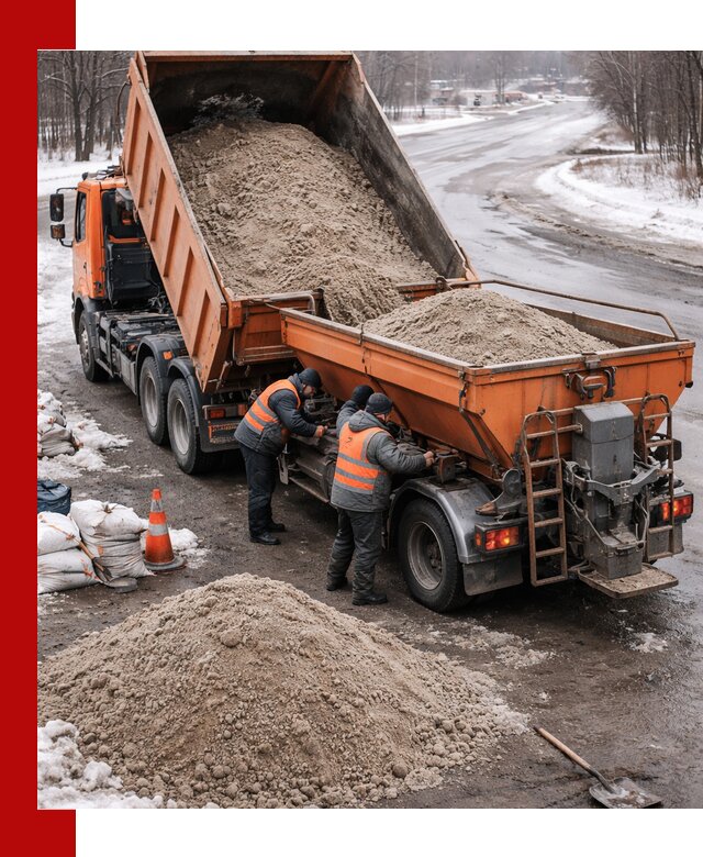 Поставка и вывоз пескосоля в Елизове оптом и в розницу