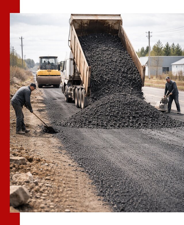 Асфальтовая крошка для дорог в Елизове — поставка и доставка