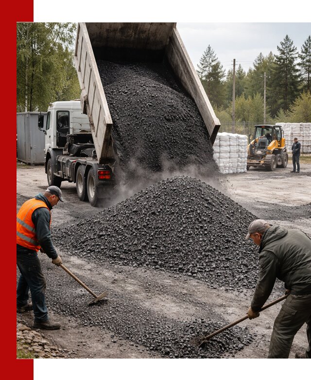 Доставка и продажа асфальтного гранулята в Елизове