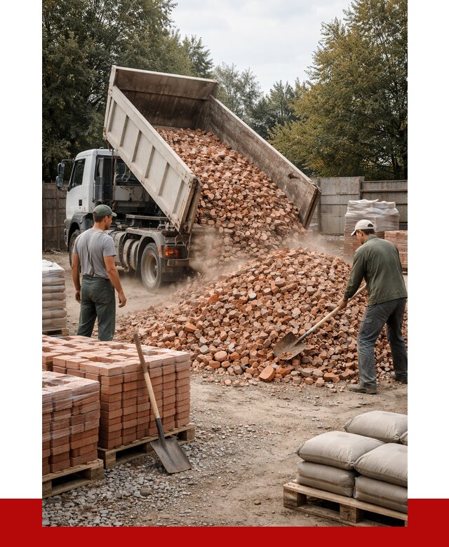 Бой кирпича в Елизове с доставкой от 4254 руб/куб | ПРОНЕРУДЛзв