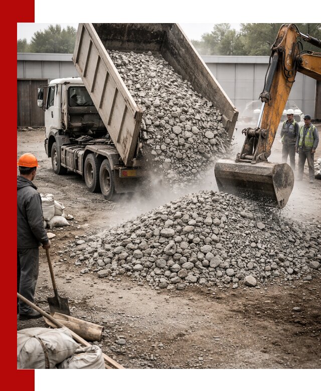 Доставка дробленого бетона в Елизове оптом и в розницу