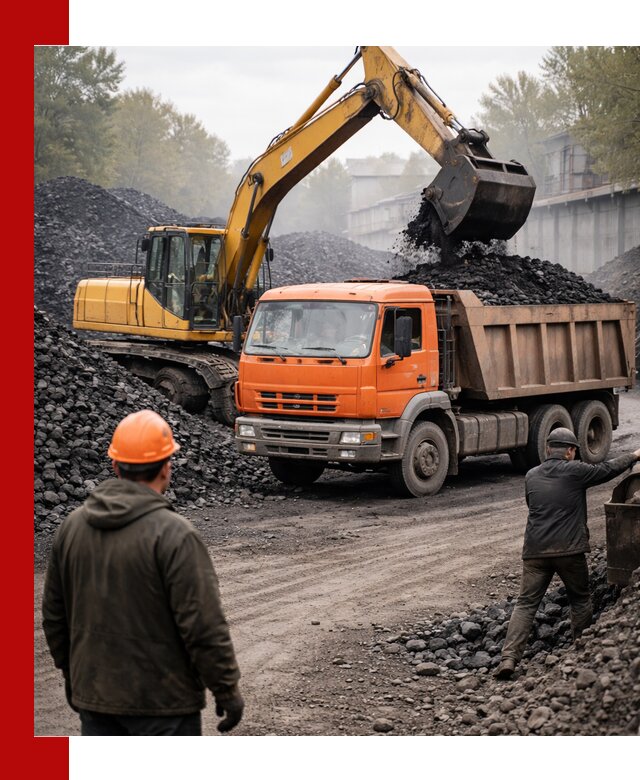 Доставка угля автотранспортом в Елизове быстро и выгодно