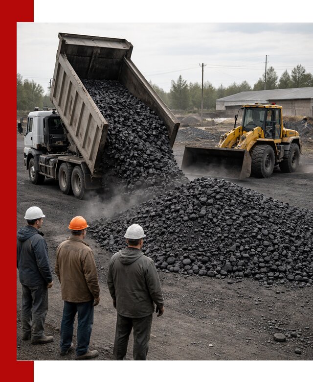 Доставка угля антрацита в Елизове с самосвалами и погрузкой