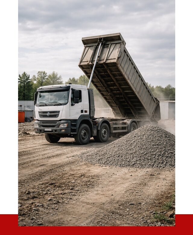 Доставка самосвалом 40 кубов в Елизове от 9115 р. | ПРОНЕРУДЛзв